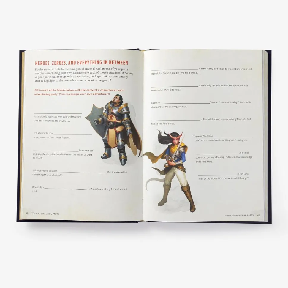 Dungeons & Dragons - Characters & Quests: A Young Adventurer's Workbook Hardcover Book