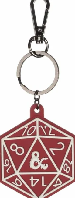 Dungeons & Dragons - D20 Dice Rubber Keychain