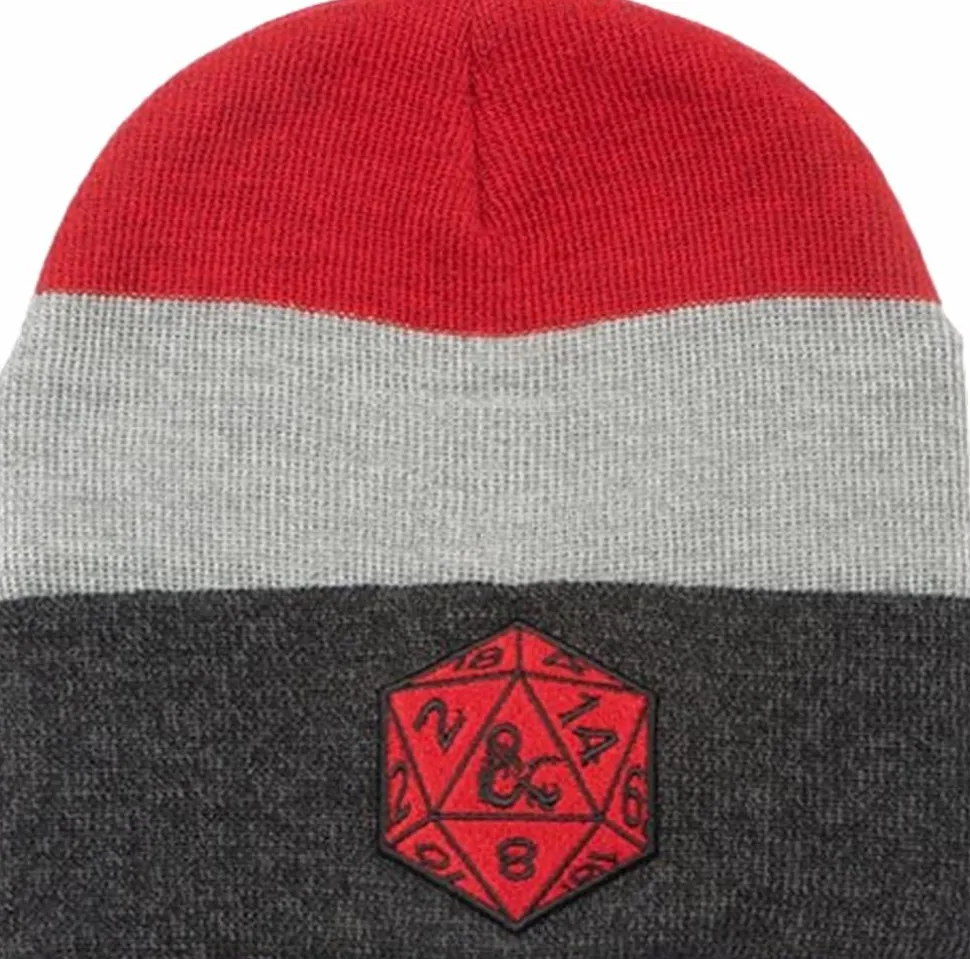 Dungeons & Dragons - D20 Marled Stripe Beanie (One-Size)