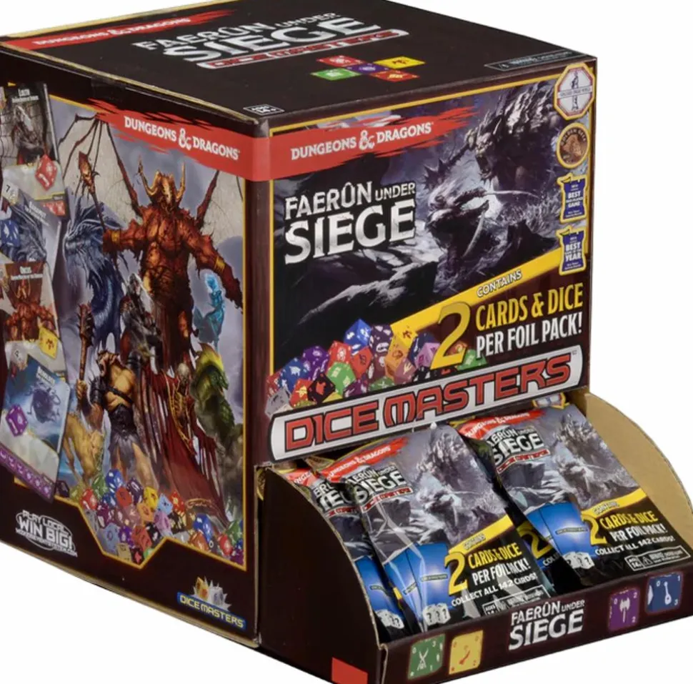 Dungeons & Dragons - Faerun Under Siege Dice Masters Foil Pack Gravity Feed Box (Display of 90)
