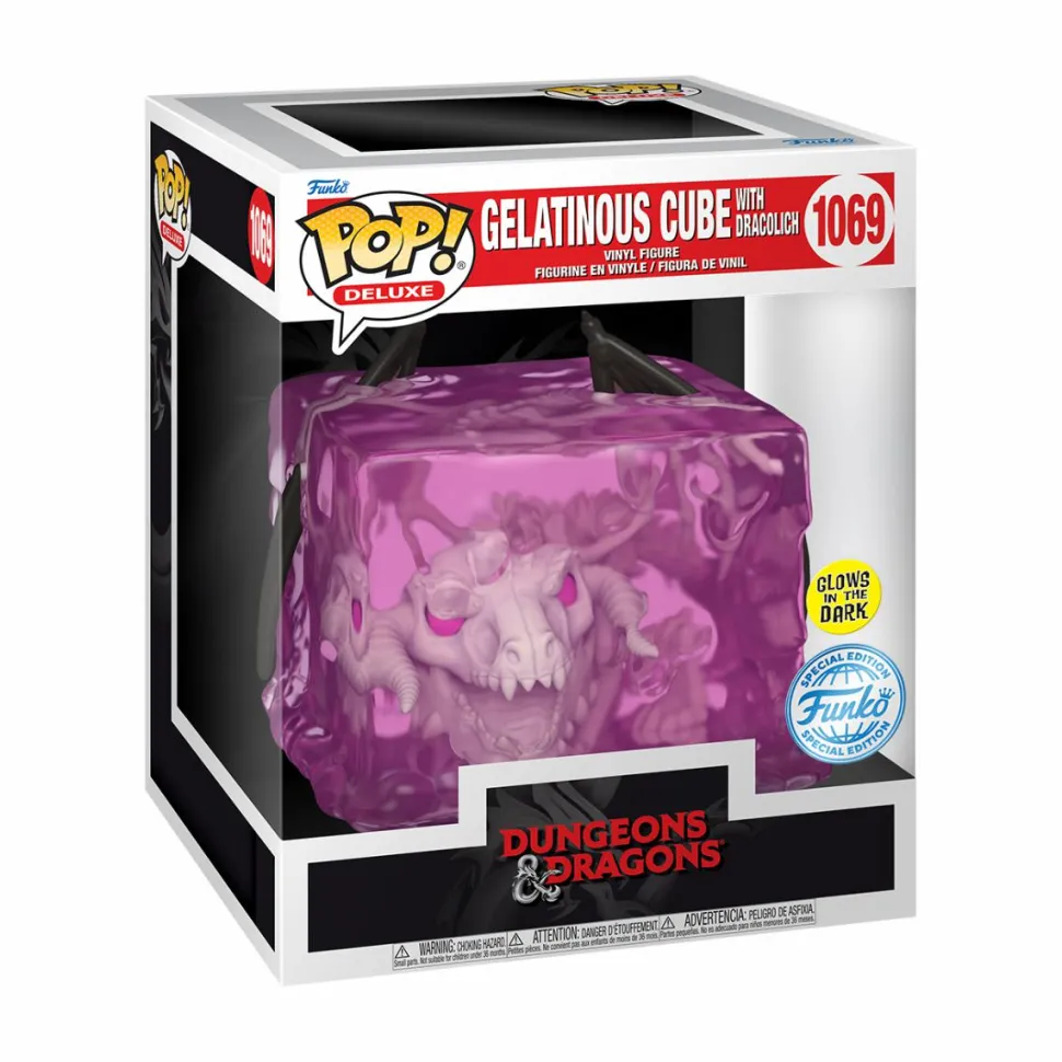 Dungeons & Dragons - Gelatinous Cube with Dracolich Glow-in-the-Dark Deluxe Pop! Vinyl Figure