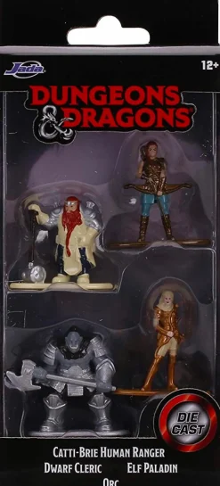 Dungeons & Dragons - Nano Metalfigs Starter Pack B 2” Scale Die-Cast Figure 4-Pack