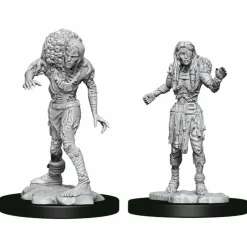 Dungeons & Dragons - Nolzur’s Marvelous Unpainted Minis: Drowned Assassin & Drowned Ascetic Miniature Figure 2-Pack