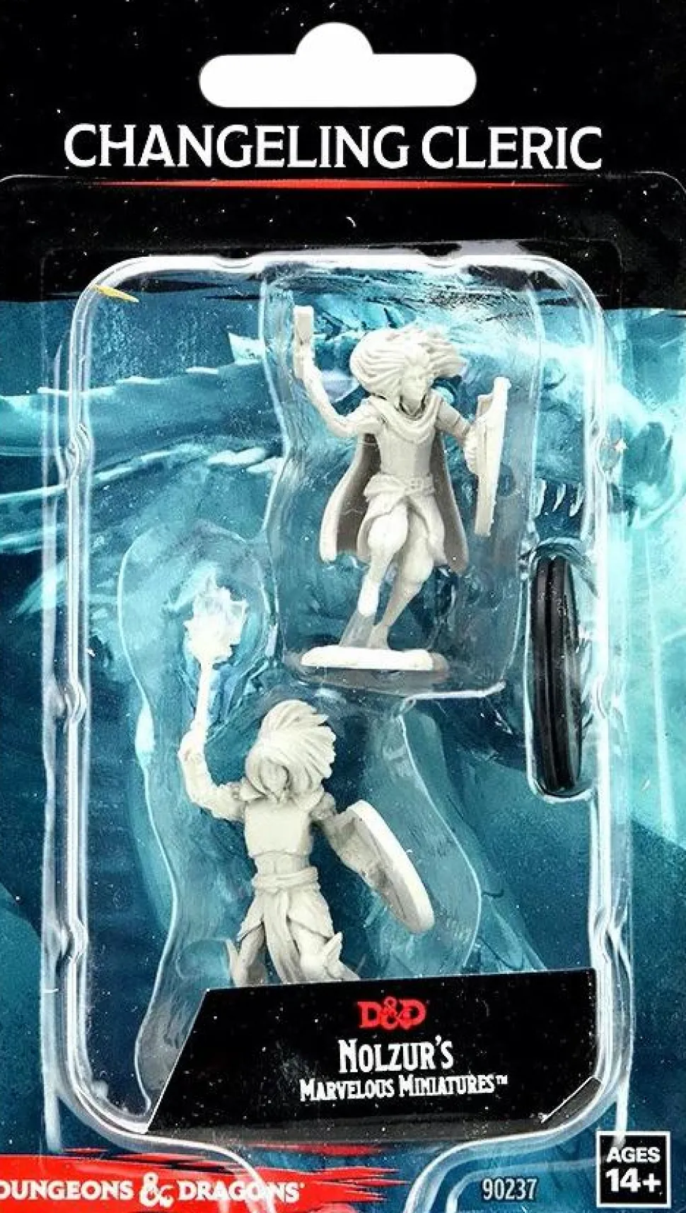 Dungeons & Dragons - Nolzur’s Marvelous Unpainted Minis: Male Changeling Cleric Miniature Figure 2-Pack
