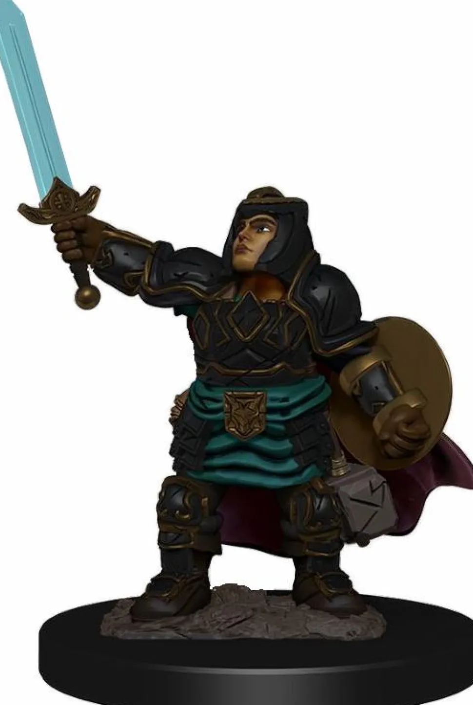 Dungeons & Dragons - Premium Dwarf Paladin Female Miniature