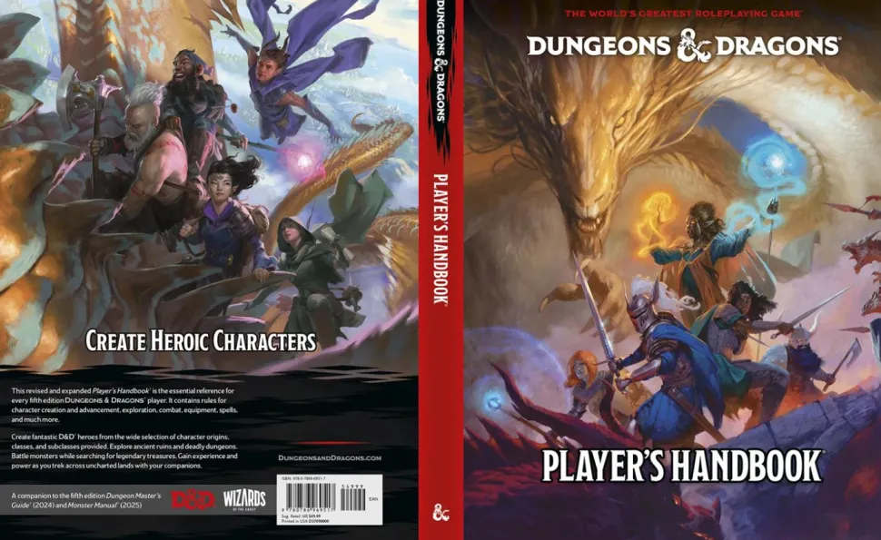 Dungeons & Dragons - Roleplaying Game Player's Handbook 2024 Edition Hardcover Book