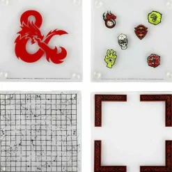 Dungeons & Dragons - Stacking Glass Coasters 4-Pack