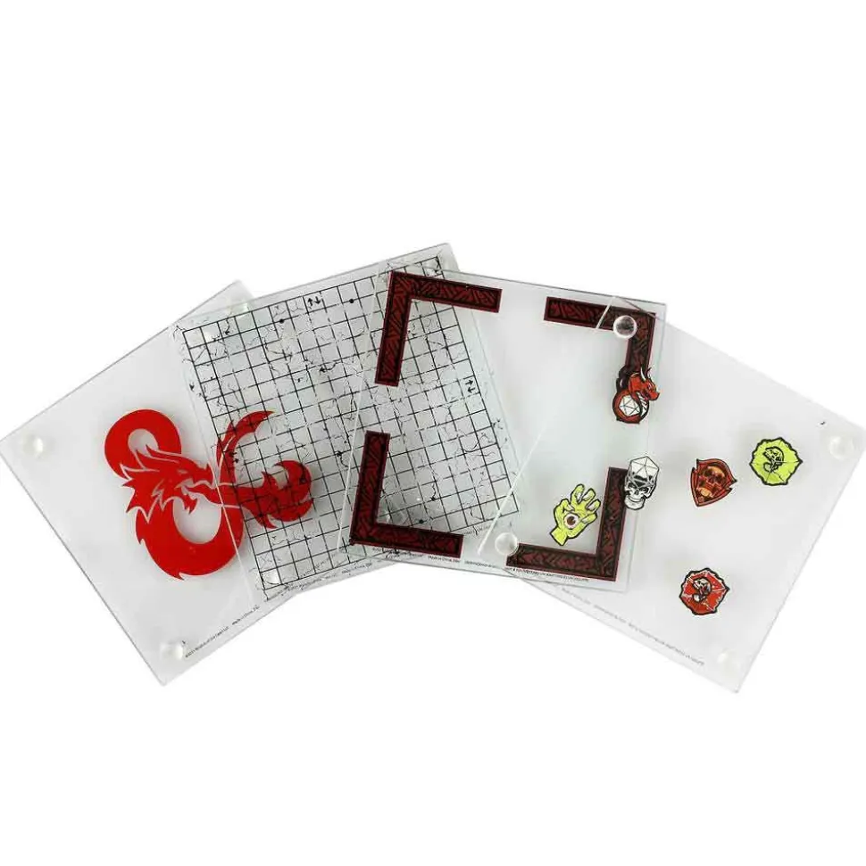 Dungeons & Dragons - Stacking Glass Coasters 4-Pack
