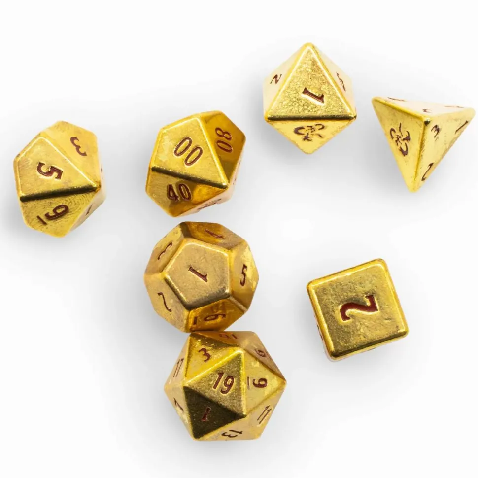 Dungeons & Dragons - 50th Anniversary Heavy Metal Dice Set 7-Pack