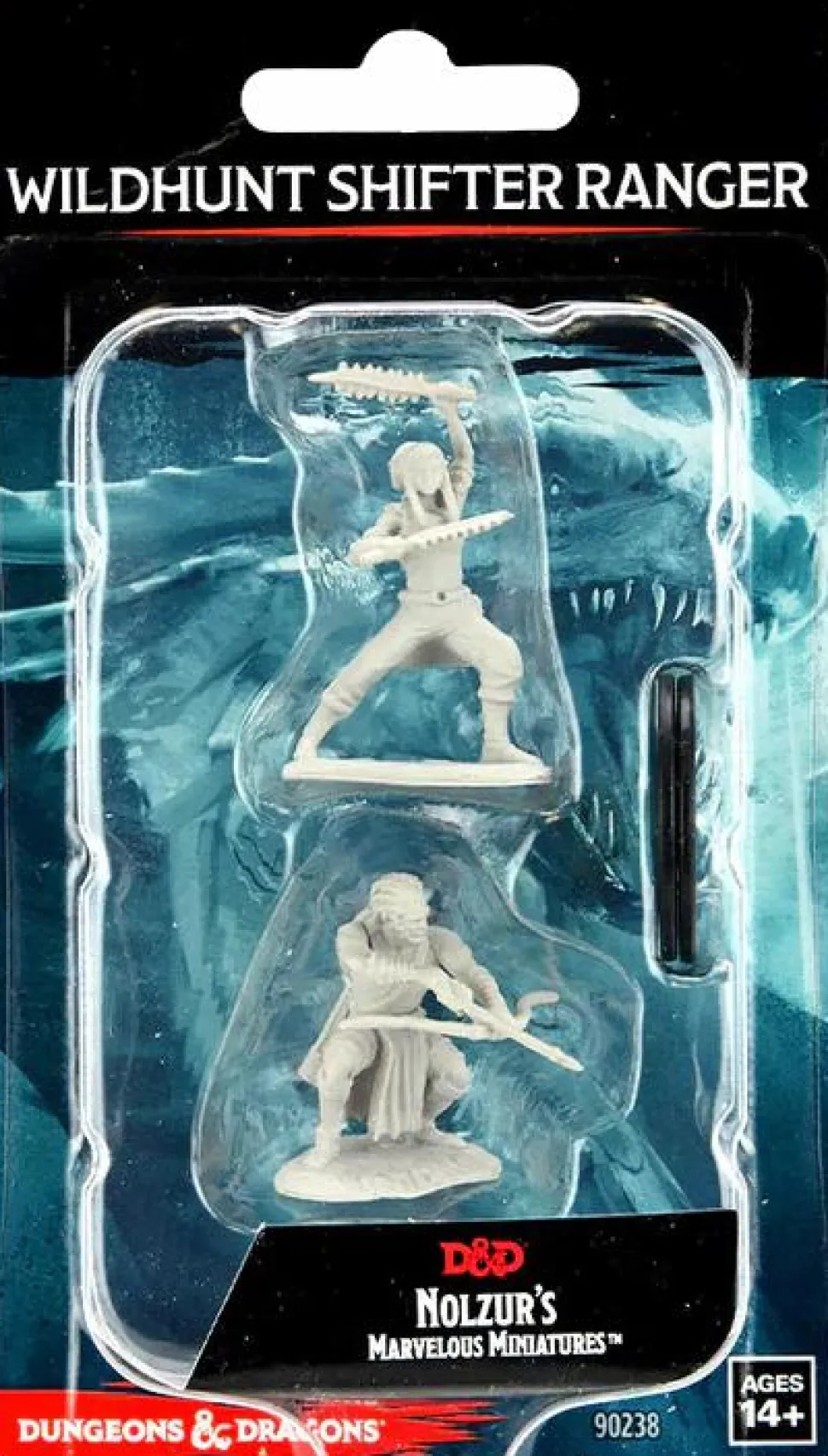 Dungeons & Dragons - Unpainted Shifter Wildhunt Ranger Male Miniatures