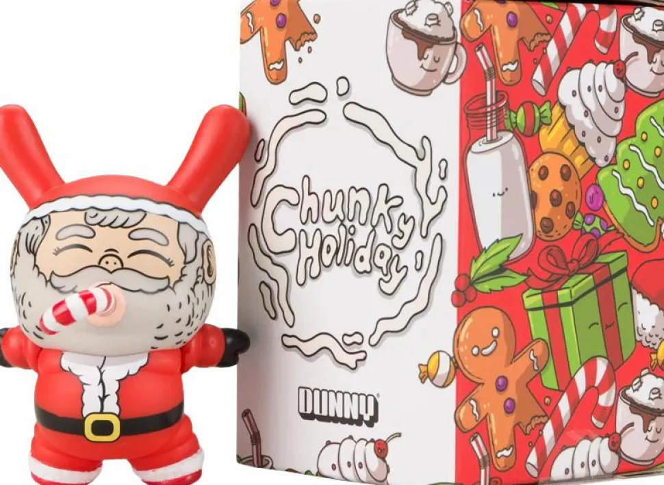 Dunny - Chunky Holiday Santa 3” Vinyl Figure by Alex Solis