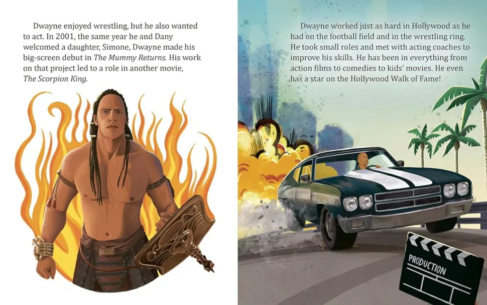 Dwayne "The Rock" Johnson - Little Golden Book Biography Hardcover Book