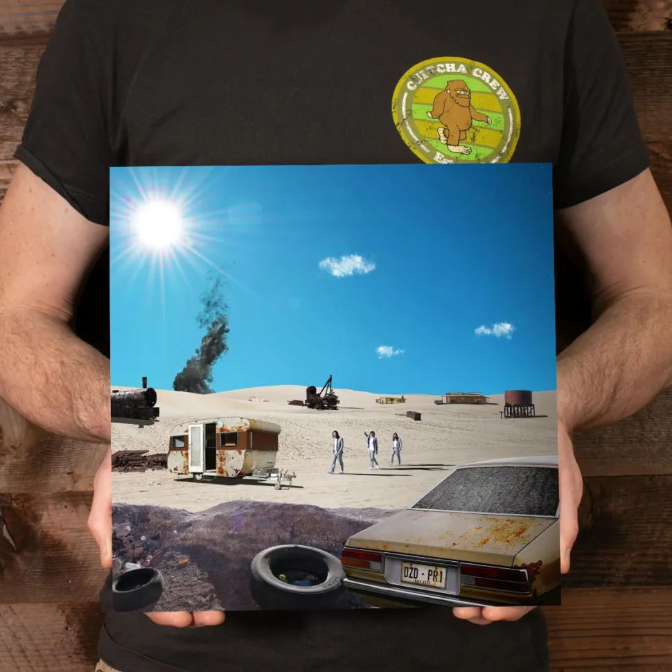 DZ Deathrays - Positive Rising: Part 1 LP Vinyl Record (Alcopop! Exclusive Clear with Blue Splatter Vinyl)