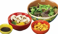 Earth Cross Section Nesting Bowls 4-Pack