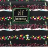 Elf - Candy Cane Print 5” Faux Leather Zip-Around Wallet
