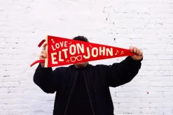 Elton John - I Love Elton John Wool Felt Pennant (9" x 27")