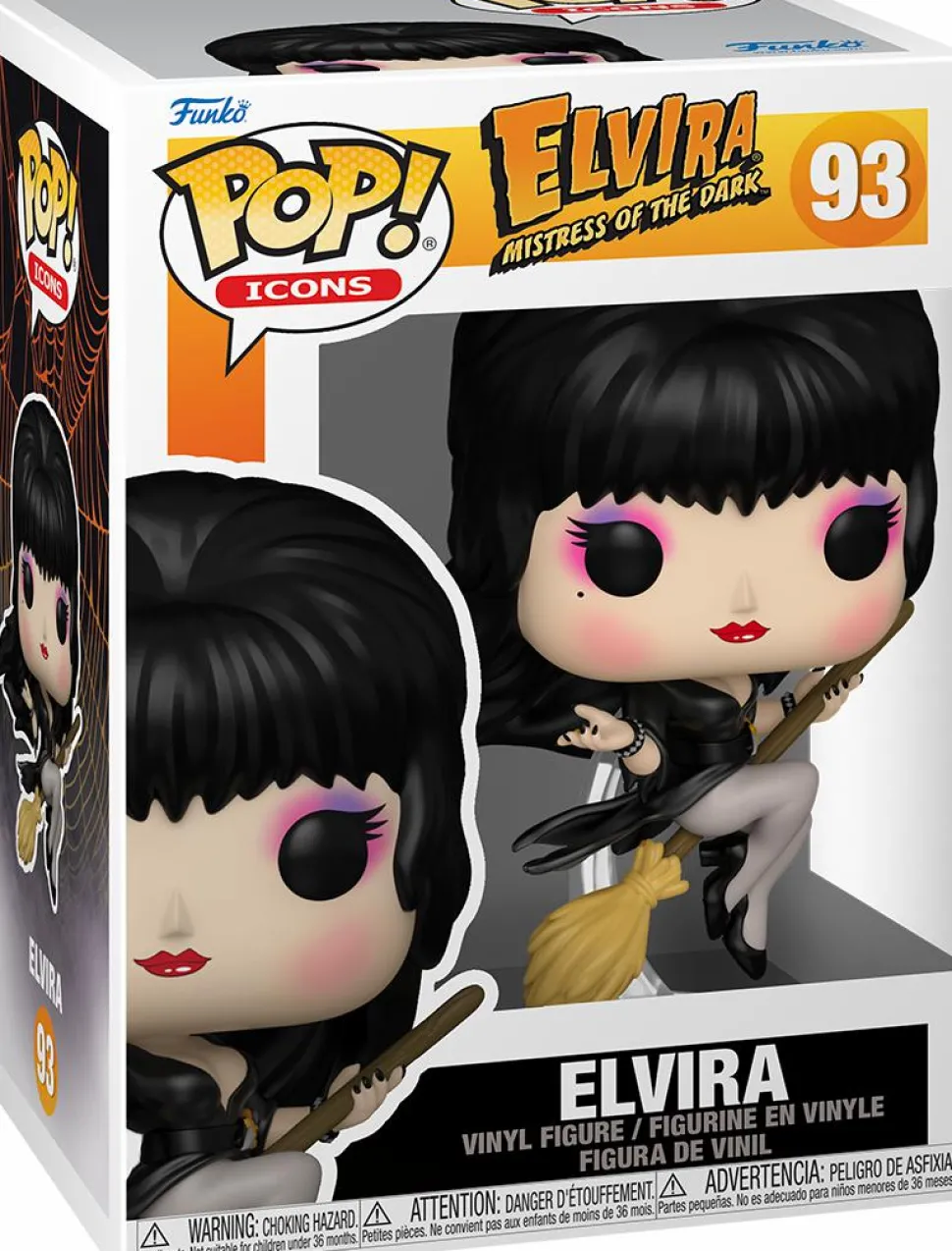 Elvira: Mistress of the Dark - Elvira on Broom Pop! Vinyl Figure