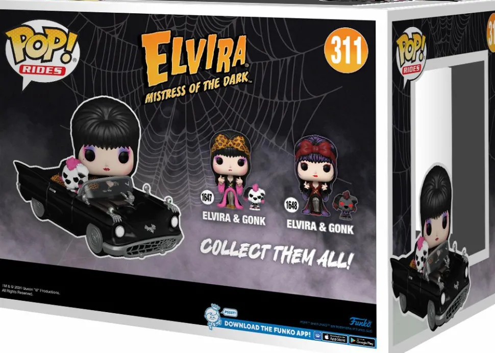 Elvira: Mistress of the Dark - Elvira & Gonk in the Macabre Mobile Pop! Rides Vinyl Figure