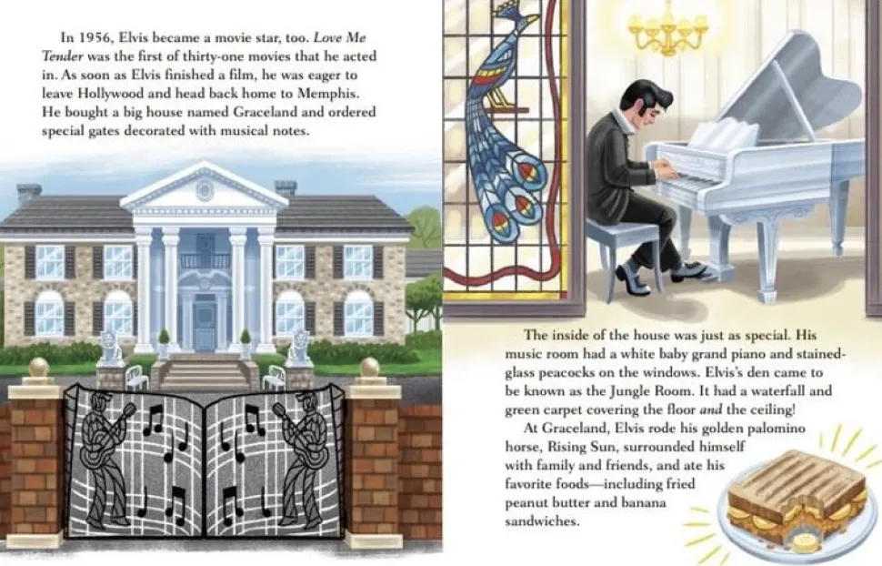 Elvis Presley - A Little Golden Book Biography Hardcover Book
