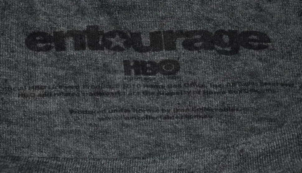 Entourage - Star Charcoal Blend Distressed Female T-Shirt