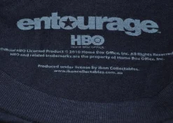 Entourage - Star Navy Male Distressed T-Shirt