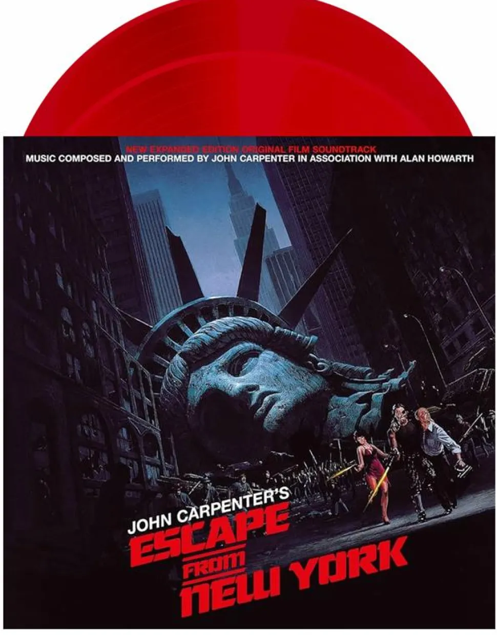 Escape From New York - Original Motion Picture Soundtrack by John Carpenter Expanded Edition 2xLP Vinyl Record (Transparent Red)
