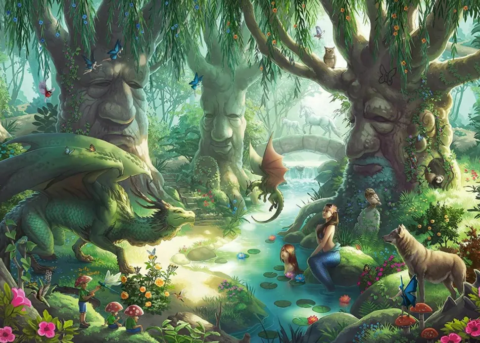Escape Puzzle: Kids - Whispering Woods Puzzle 368 Piece Jigsaw Puzzle