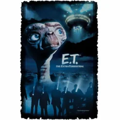 E.T. The Extra-Terrestrial - Opening Title Woven Tapestry Blanket / Picnic Rug