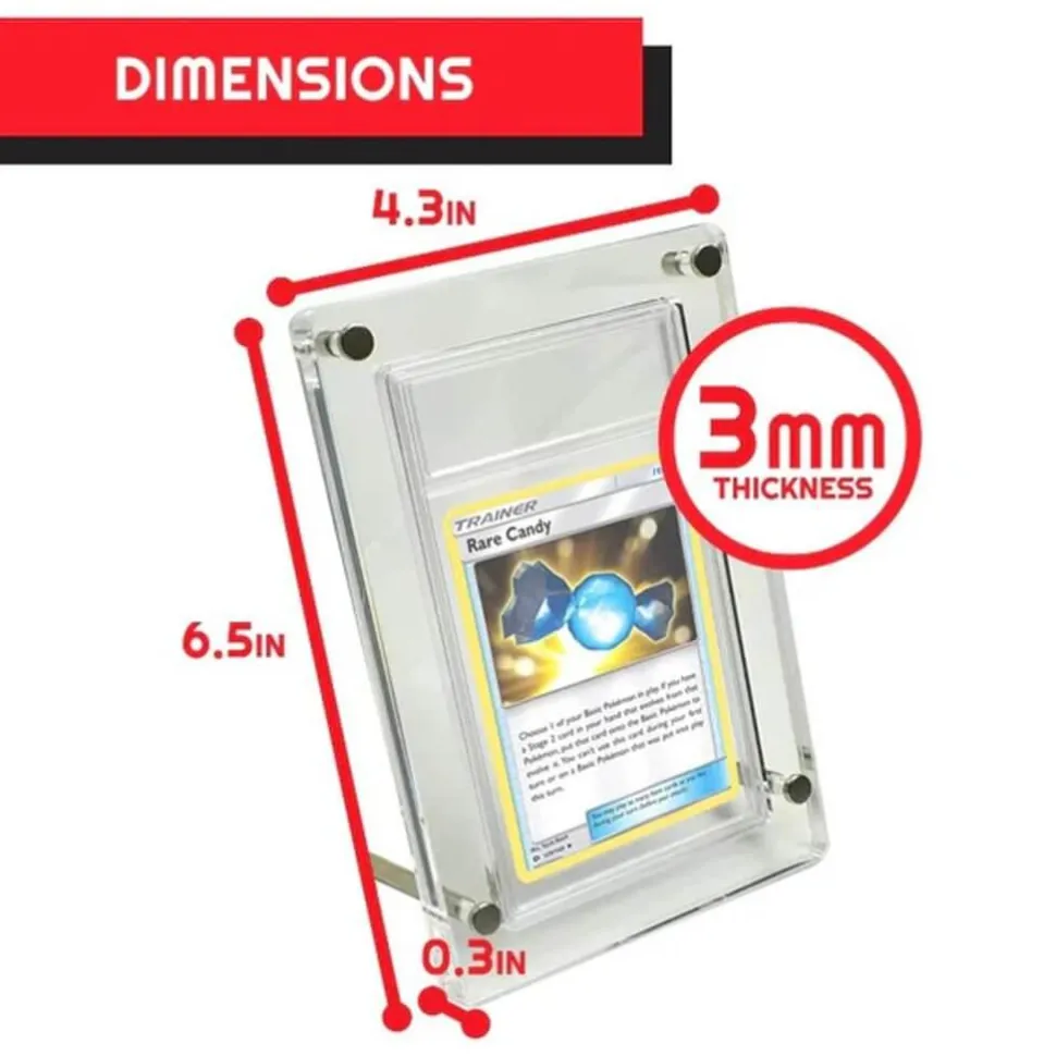 EVORETRO - Clear Acrylic PSA Graded Card Display Stand
