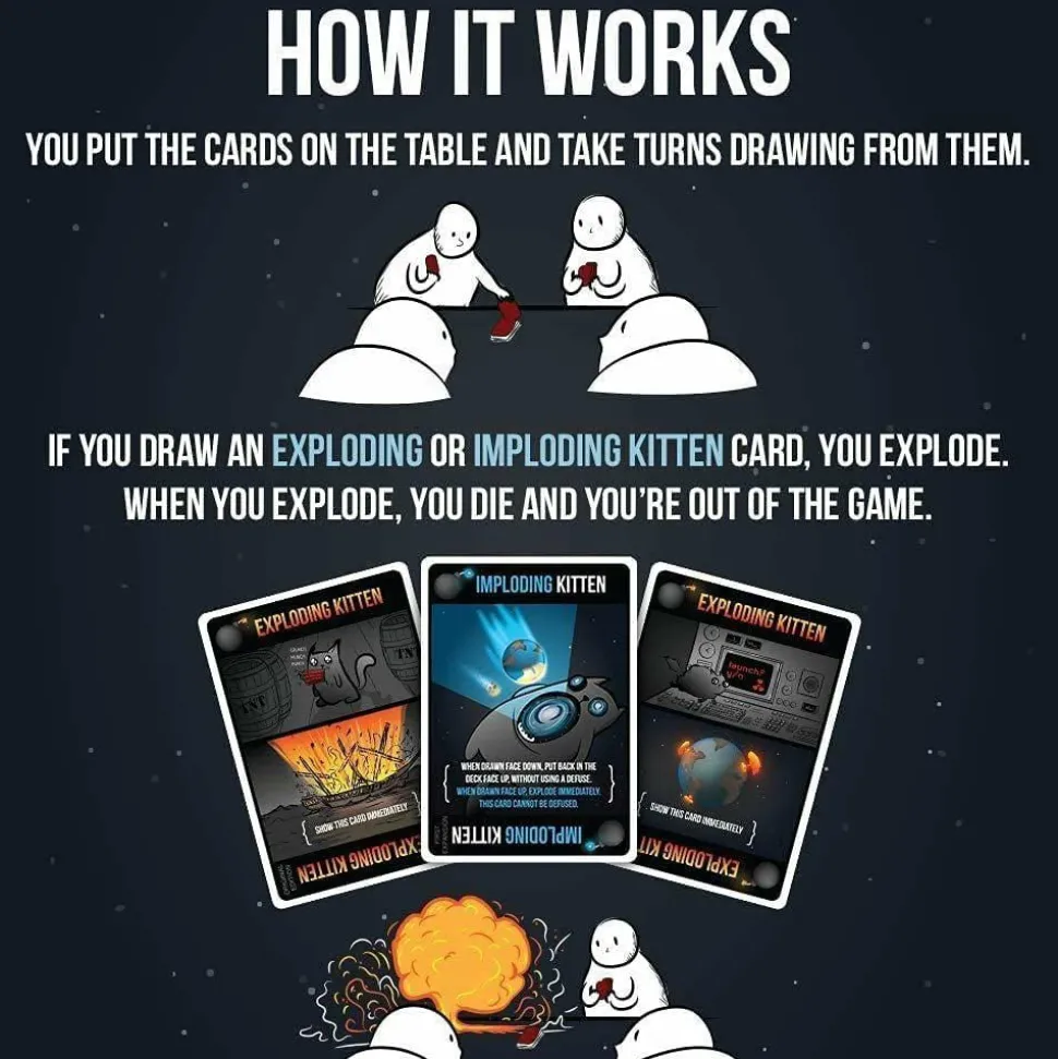 Exploding Kittens - Imploding Kittens Card Game Expansion