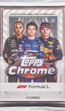 F1: Formula 1 - 2021 Topps Chrome Trading Cards Hobby Pack (4 Cards)