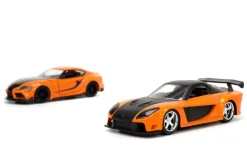 F9: The Fast Saga - Han’s Mazda RX-7 & 2020 Toyota GR Supra 1/32 Scale Die-Cast Vehicle Replica 2-Pack