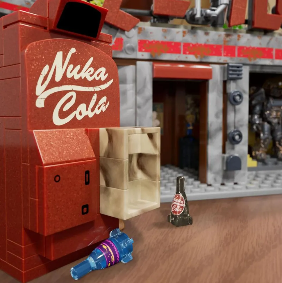 Fallout - Red Rocket Truck Stop MEGA Building Block Construction Set (824 Pieces)