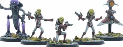 Fallout: Wasteland Warfare - Zetans: Invaders from Beyond Unpainted Multi-Part Resin Miniatures 5-Pack