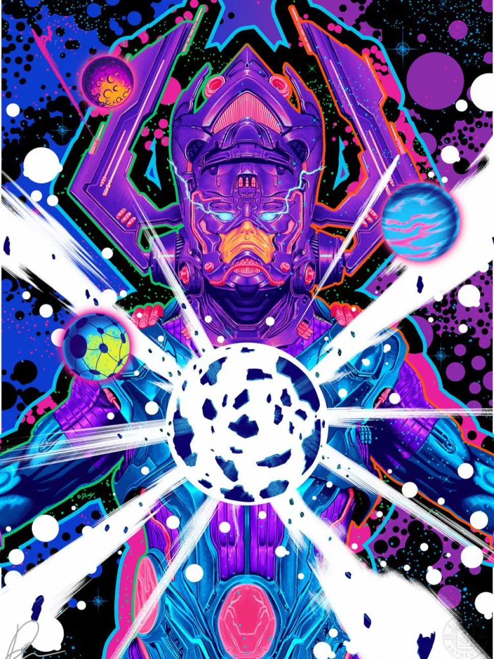 Fantastic 4 - Galactus: The Devourer Variant Fine Art Print by Doaly