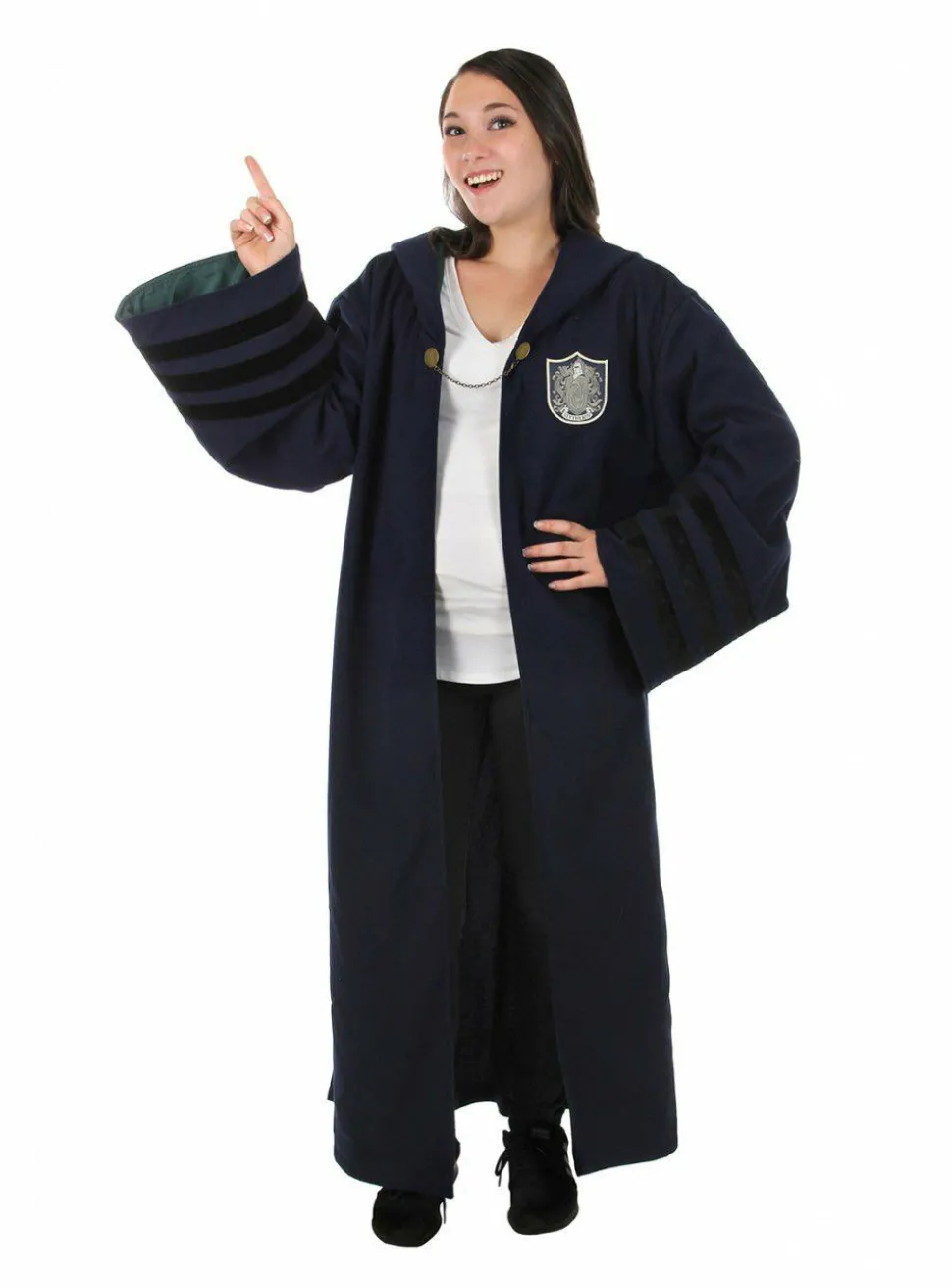 Fantastic Beasts 2: The Crimes of Grindelwald - Slytherin Vintage Hogwarts Robe Adult Costume Replica (One Size Fits Most)