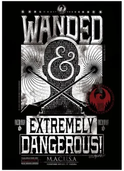 Fantastic Beasts and Where to Find Them - Wanded And Extremely Dangerous 18” x 24” Art Print