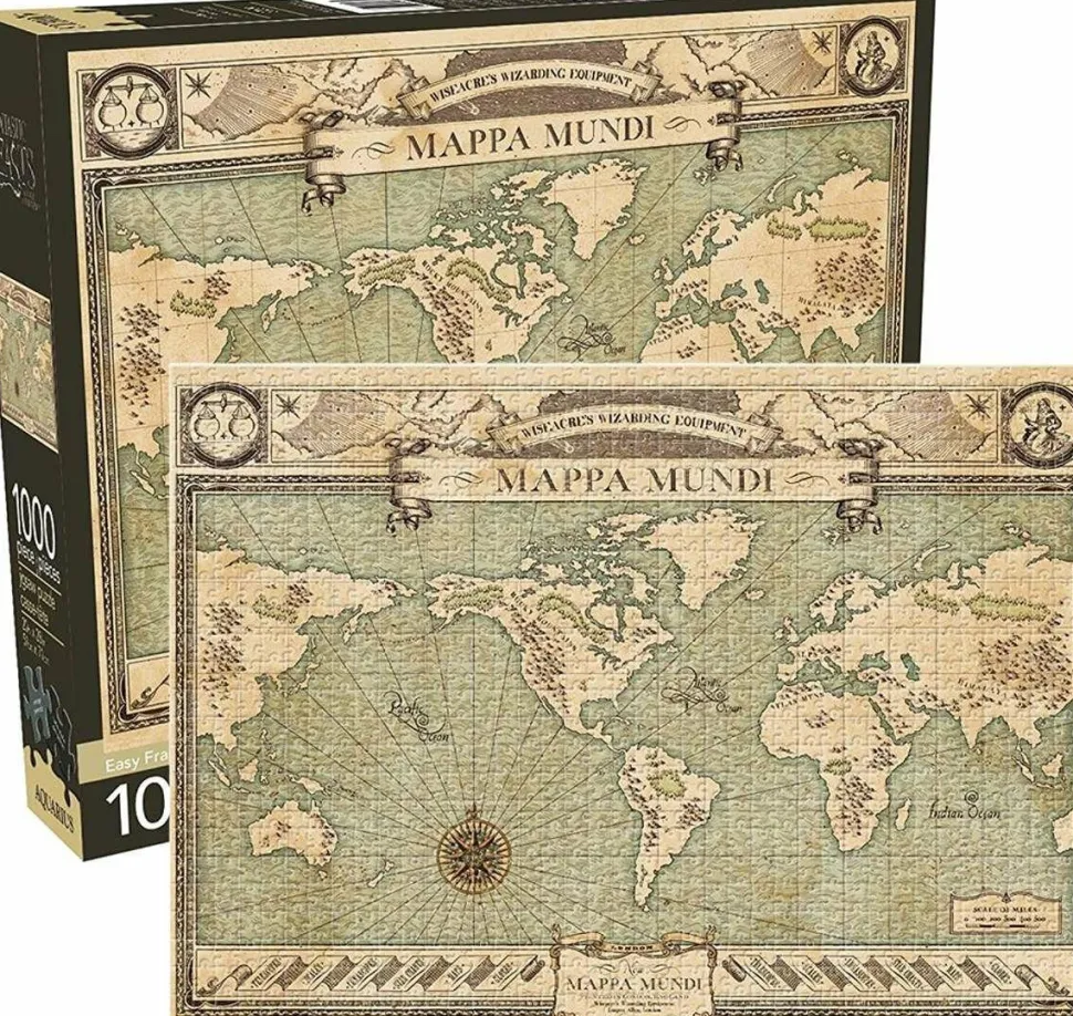 Fantastic Beasts and Where to Find Them - Mappa Mundi Map 1000pc Jigsaw Puzzle