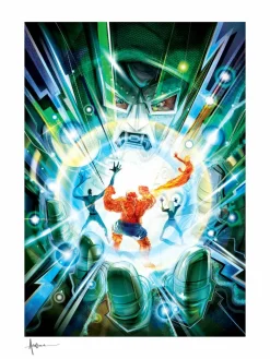 Fantastic Four - Fantastic Four: Hand of Doom Fine Art Print by Orlando Arocena