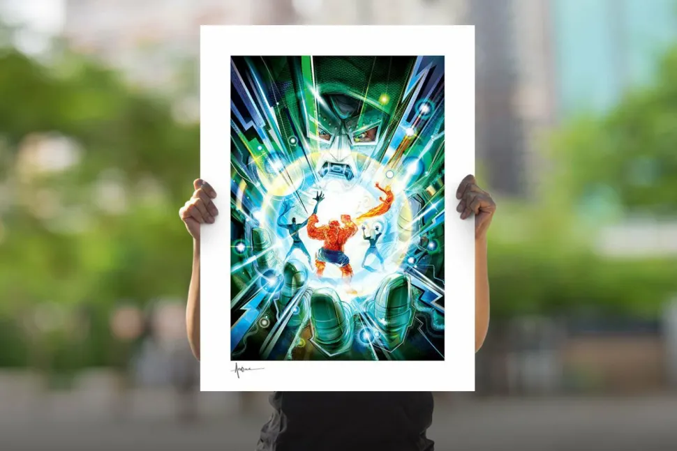 Fantastic Four - Fantastic Four: Hand of Doom Fine Art Print by Orlando Arocena