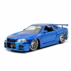 Fast & Furious - Brian’s 2002 Nissan Skyline GT-R R34 Metals 1/24th Scale Die-Cast Vehicle Replica