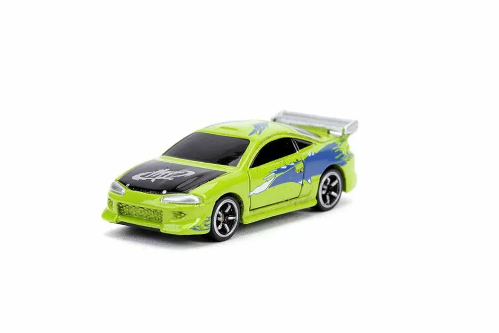 Fast & Furious - Dom's Charger R/T, Brian's Mitsubishi Eclipse and Brian's Ford F-150 SVT Lightning Nano Hollywood Rides 1.5" Die-Cast Vehicle Replica 3-Pack
