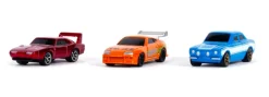 Fast & Furious - Dom’s Dodge Charger Daytona, Brian’s Toyota Supra & Brian’s Ford Escort Nano Hollywood Rides 1.5” Die-Cast Vehicle Replica 3-Pack
