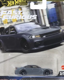 Fast X - 2020 Dodge Charger Hellcat Hot Wheels Premium Real Riders 1/64th Scale Die-Cast Vehicle Replica (2025 Mix #2)