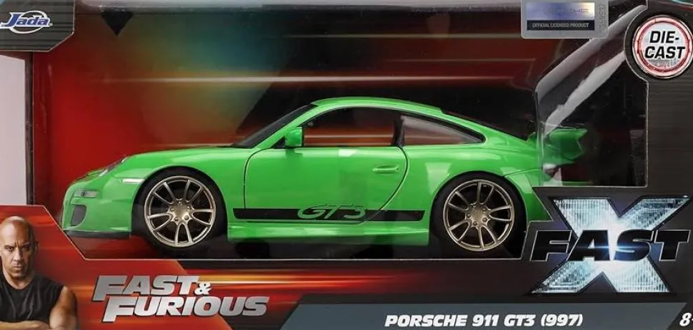 Fast X - Porsche 911 GT3 RS (997) 1/24th Scale Die-Cast Vehicle Replica