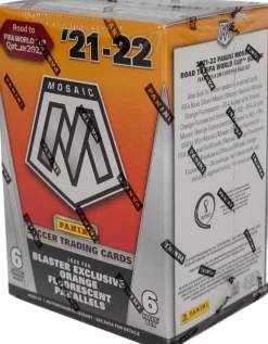 FIFA Football (Soccer) - 2021/22 Panini Mosaic Road to FIFA World Cup Qatar Soccer Trading Cards Blaster Box (6 Packs / 36 Cards)