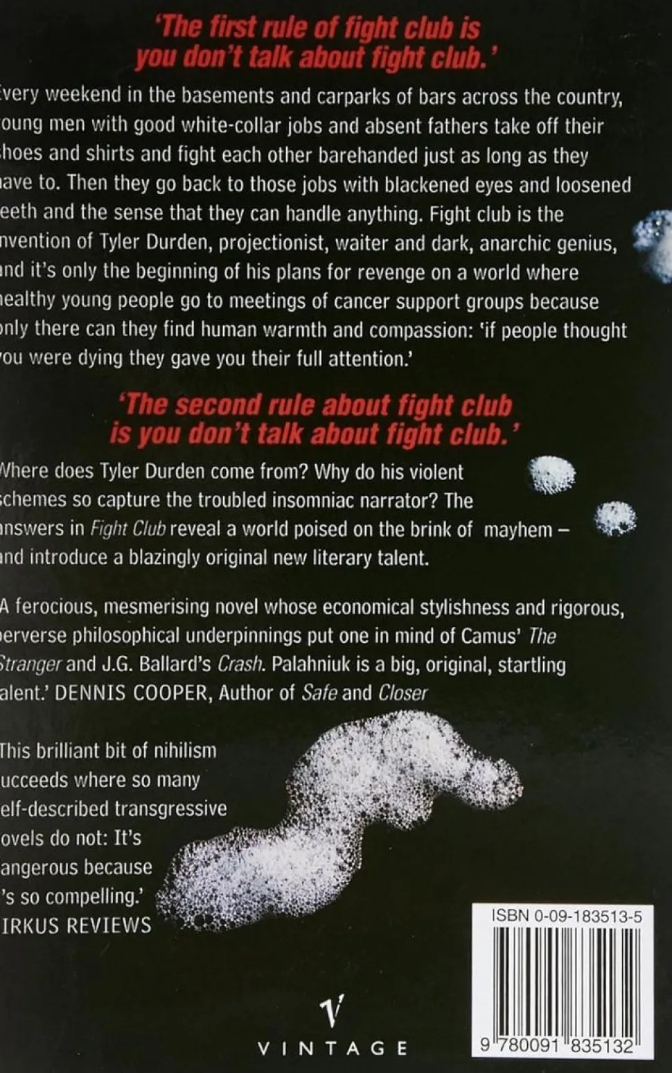 Fight Club by Chuck Palahniuk Paperback Book