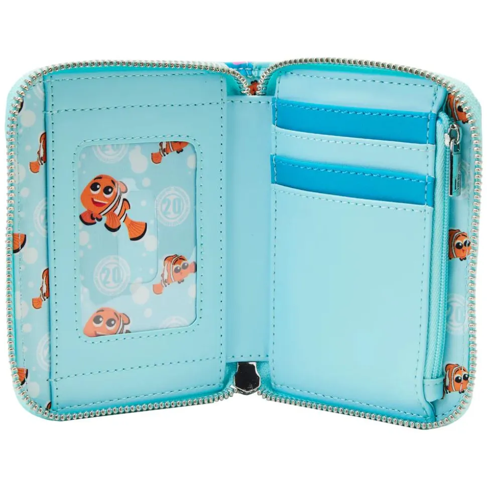 Finding Nemo - 20th Anniversary Glow in the Dark 4” Faux Leather Zip-Around Wallet