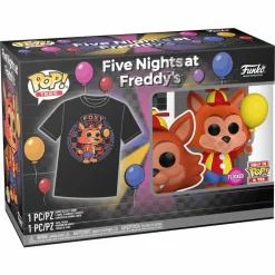 Five Night’s at Freddy’s - Balloon Foxy Flocked Pop! Vinyl Figure & T-Shirt Box Set