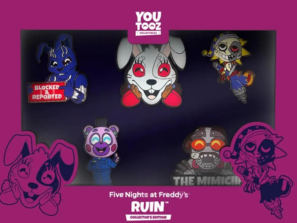 Five Nights at Freddy's - FNAF Ruin Enamel Pin Set
